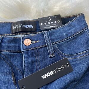 Fashion Nova Blue High Rise Jeans Classic Style